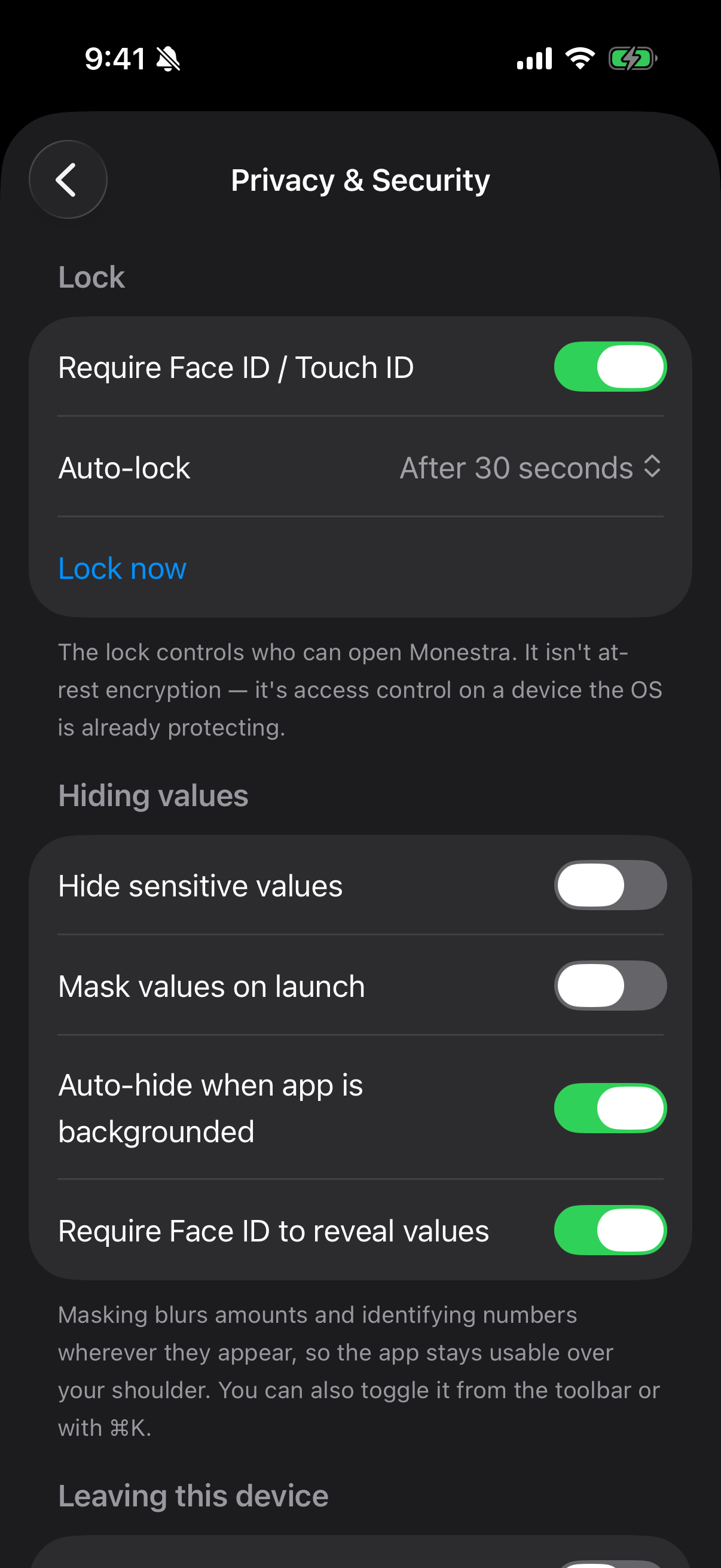 Privacy & Security.