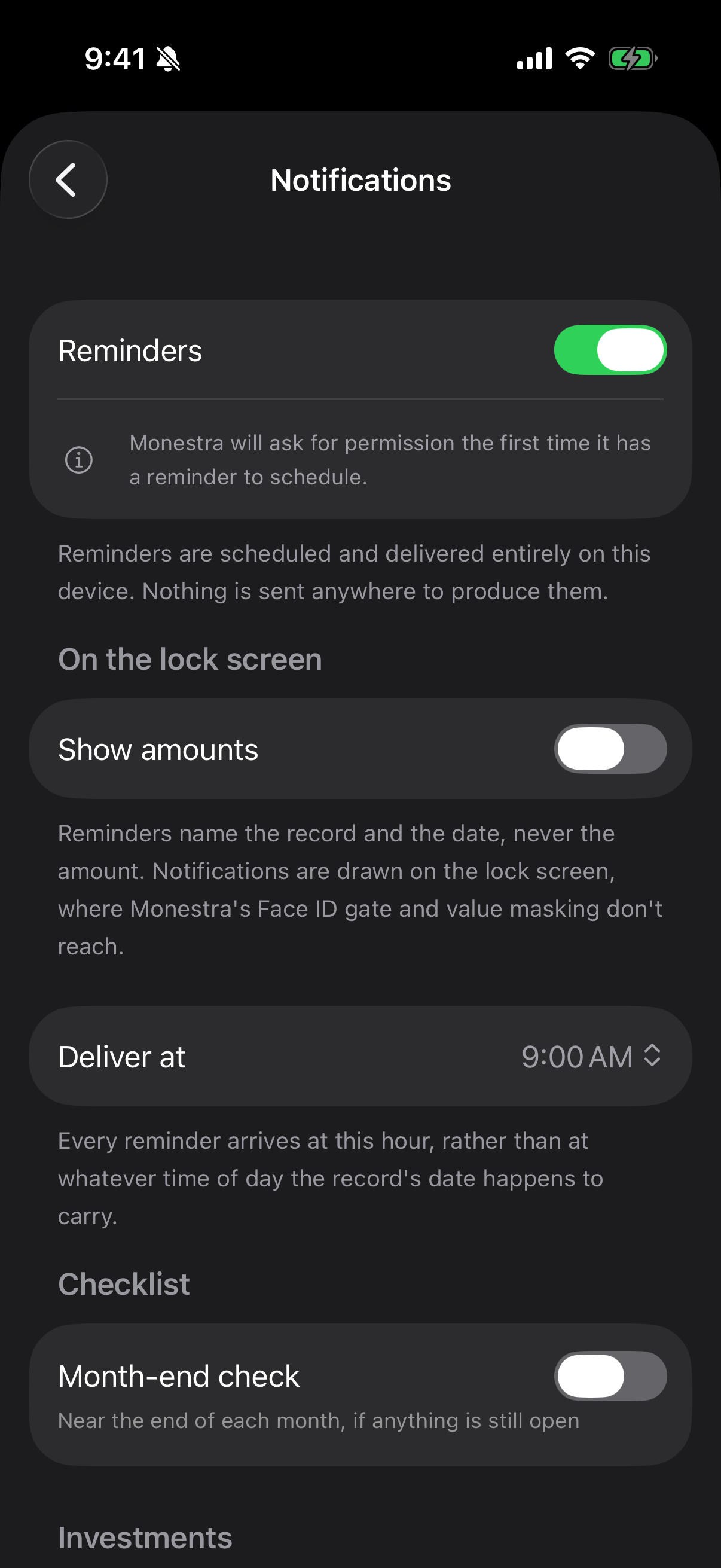 Notifications.
