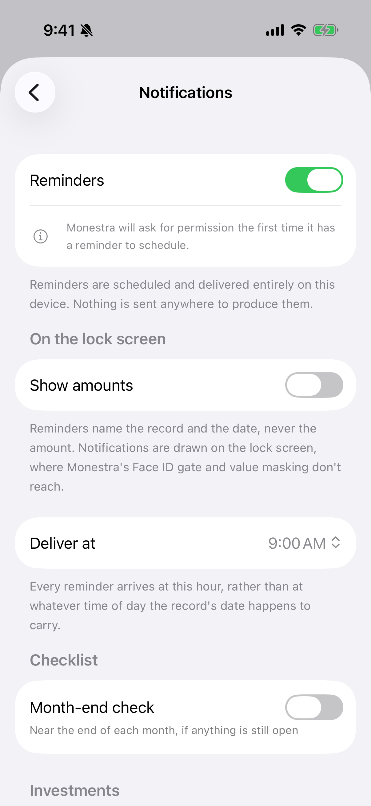 Notifications.
