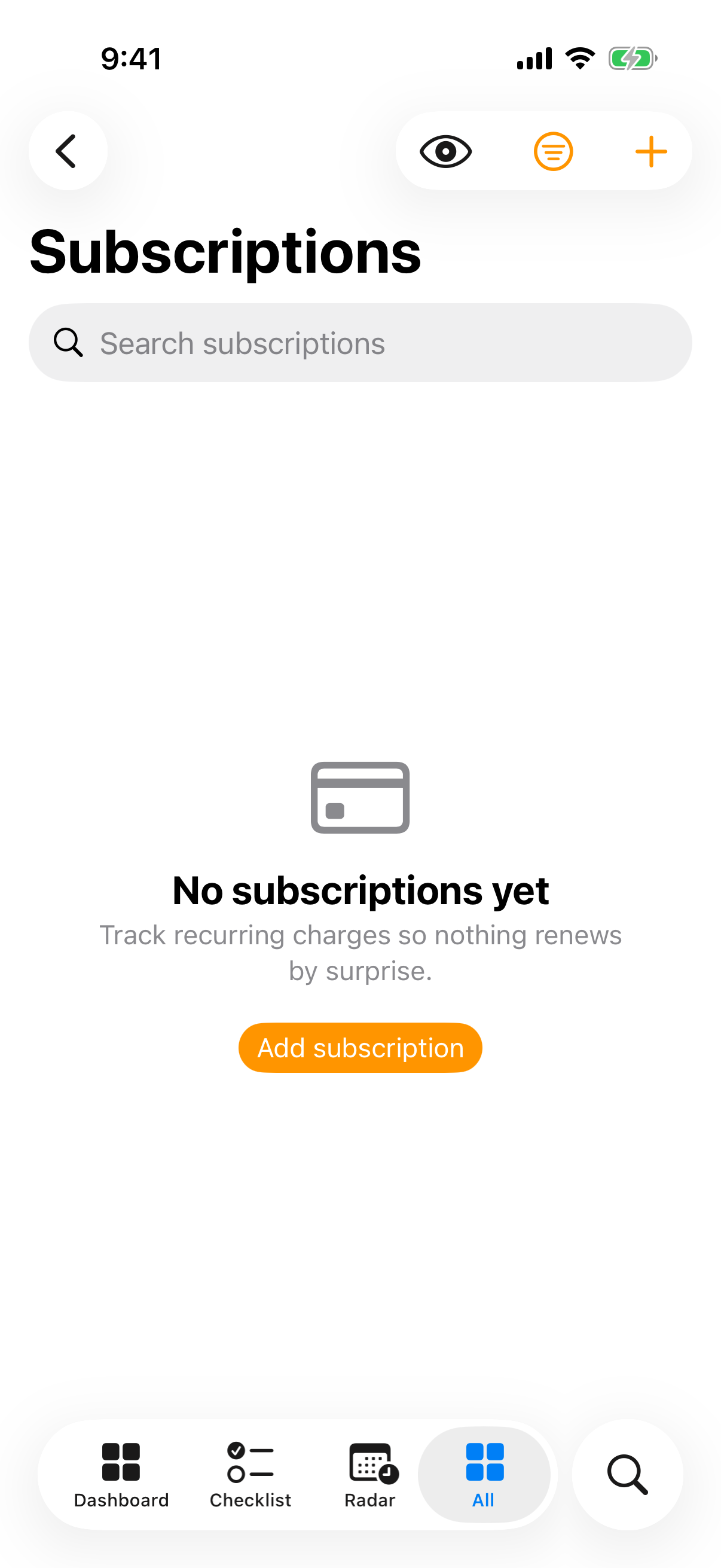 Subscriptions, the same.